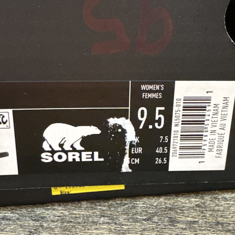 Woman's Sandals‎ SOREL Ella™ III Slingback Black White Size 9.5 - Picture 6 of 9
